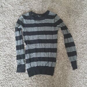 Forever 21 Grey / Black Stripe Sweater, Size Small, Excellent Condition